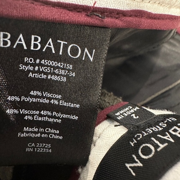 Aritzia BABATON | Size 2 Bi Stretch Olive Green Pants - Picture 5 of 6